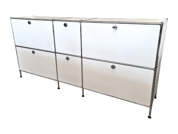 Metall Sideboard "CN3" groß / weiß