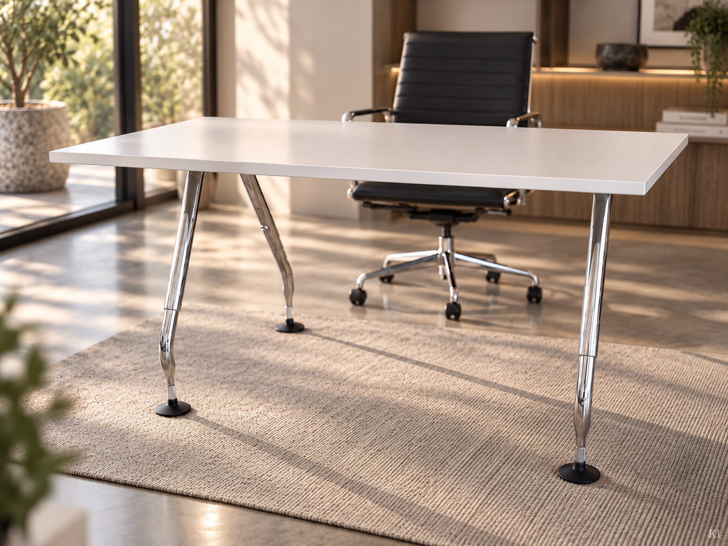 Vitra Ad Hoc Schreibtisch 160 x 80cm / Lichtgrau
