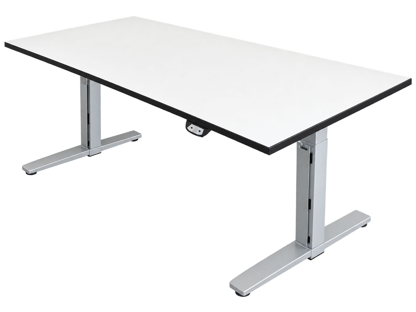 Schreibtisch elektr. höhenverstellbar / Weiß 180 x 80cm
