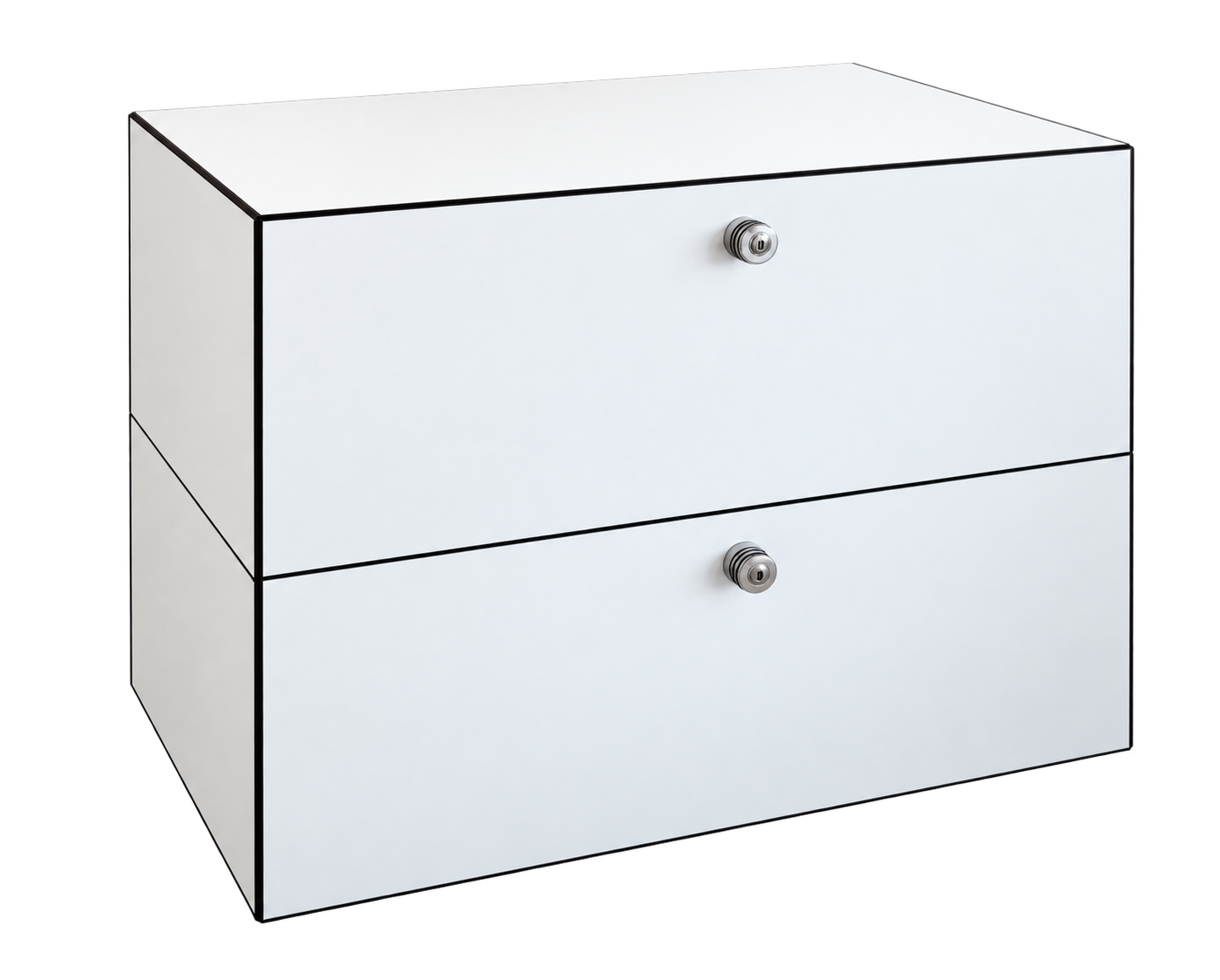 Dobergo Sideboard Cubico Kunstharz / Weiß