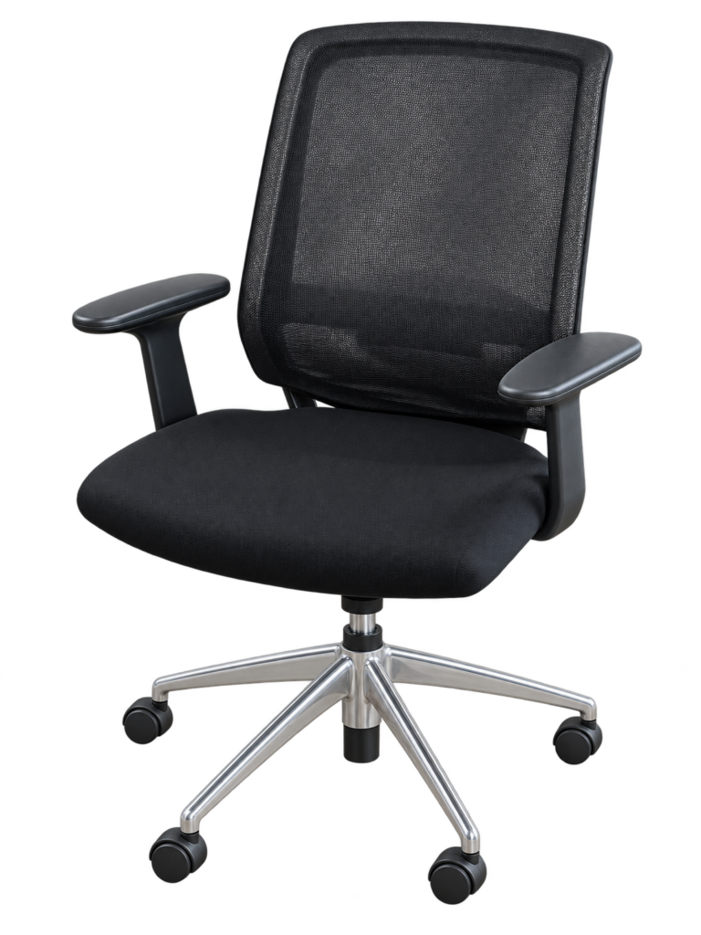 Vitra Meda Chair Bürodrehstuhl Netz / Stoff/ Schwarz