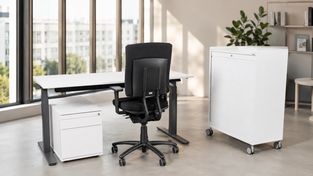 Elektr. Höhenverstellbares Arbeitsplatz-Set