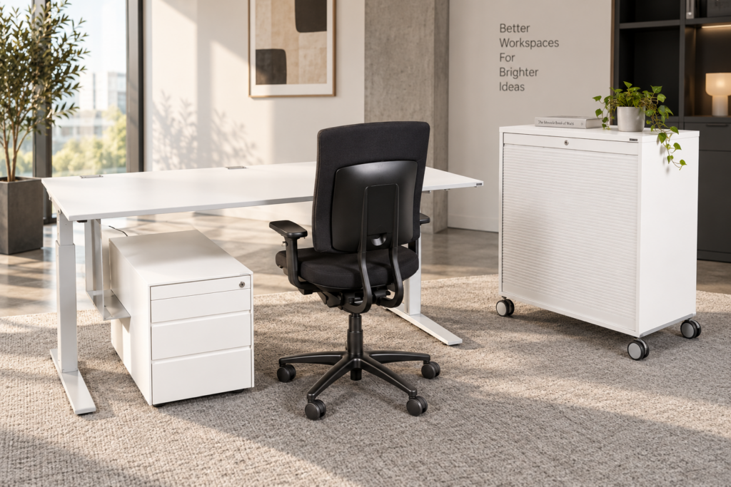 Elektr. Höhenverstellbares Arbeitsplatz-Set