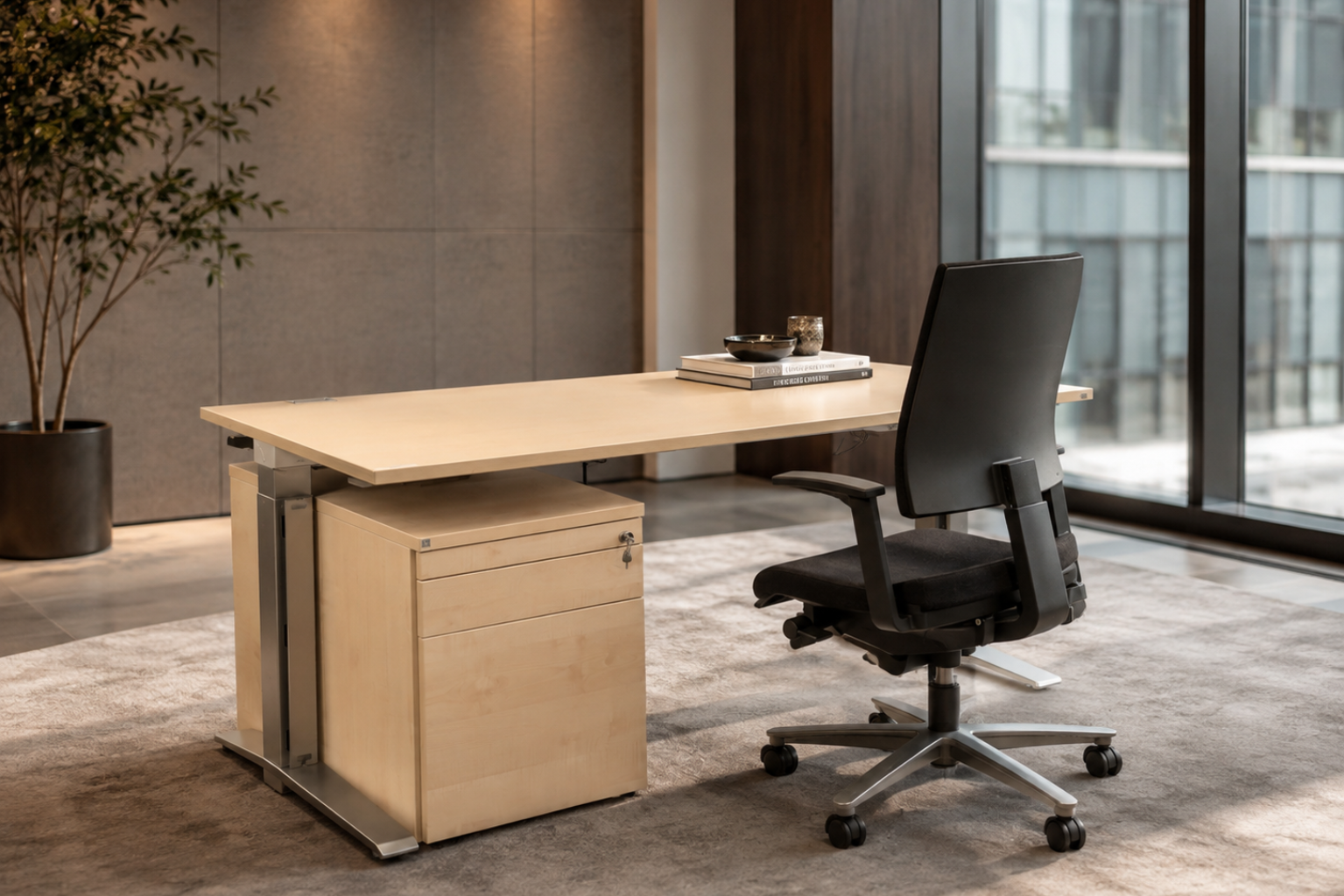 Elektr. Höhenverstellbares Arbeitsplatz-Set