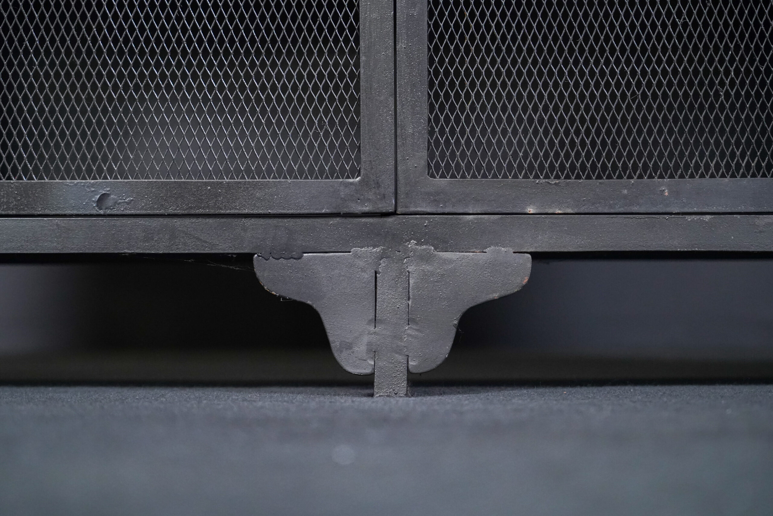 Sideboard aus Metall mit Holztüren – Bild 4